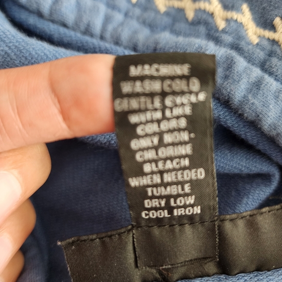 Blue INC Zip up Hoodie sz Large - Picture 8 of 8